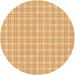 Square Patterned Orange Rug, pat3229org