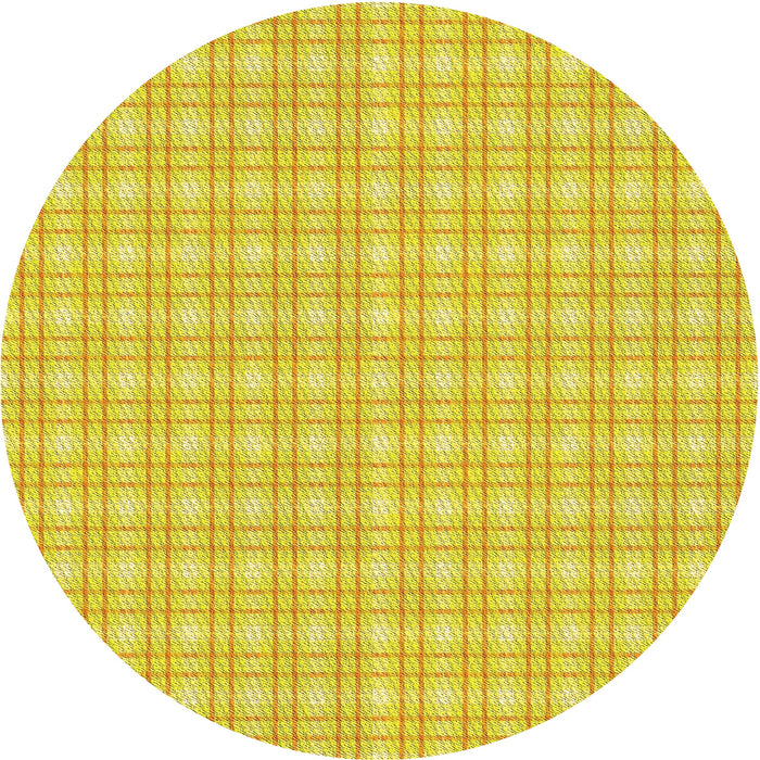 Square Machine Washable Transitional Yellow Rug in a Living Room, wshpat3229yw
