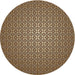 Square Machine Washable Transitional Camel Brown Rug, wshpat322