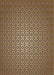 Patterned Camel Brown Novelty Rug, pat322