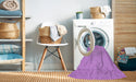 Machine Washable Transitional Violet Purple Rug in a Washing Machine, wshpat323pur