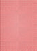 Machine Washable Transitional Light Coral Pink Rug, wshpat323rd