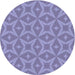 Square Patterned Purple Mimosa Purple Rug, pat3230blu