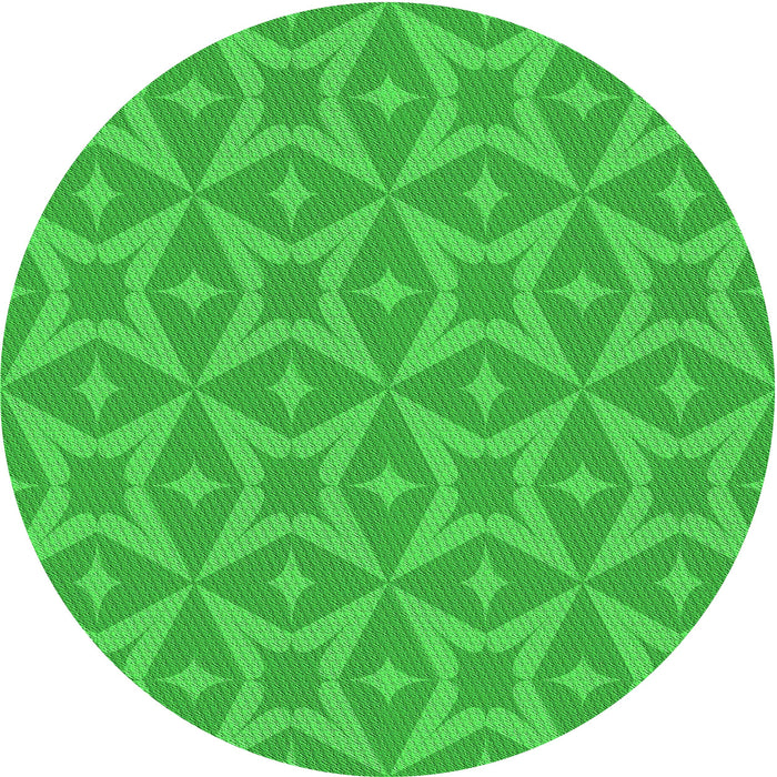 Square Patterned Lime Green Rug, pat3230grn