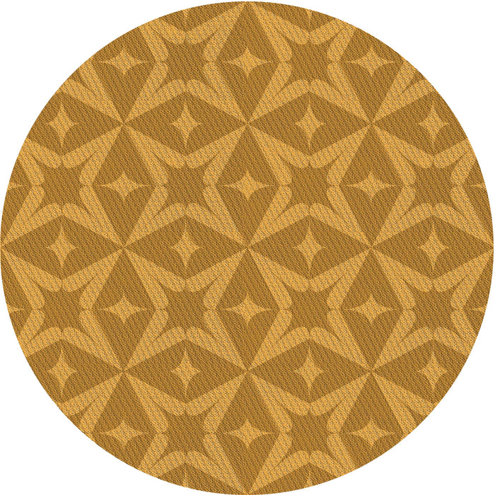 Square Patterned Sedona Brown Rug, pat3230org