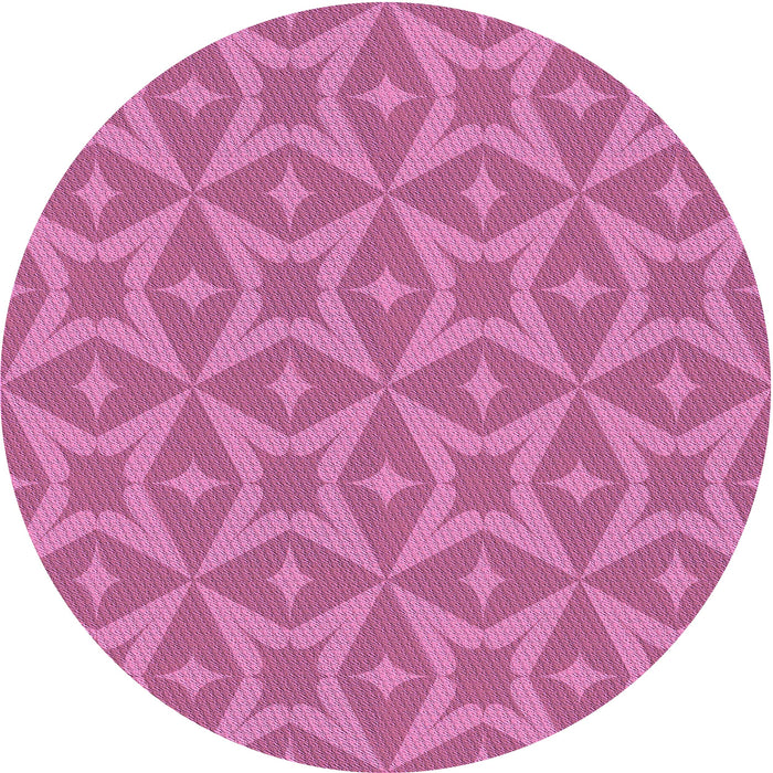 Square Patterned Magenta Pink Rug, pat3230pur