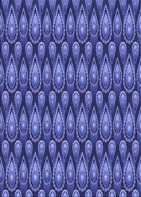 Machine Washable Transitional Sky Blue Rug, wshpat3231blu