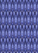 Machine Washable Transitional Sky Blue Rug, wshpat3231blu