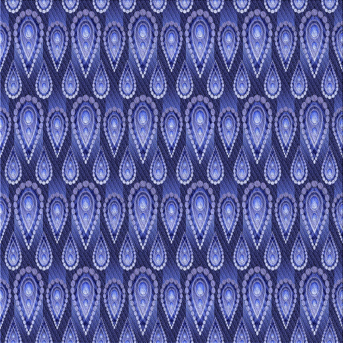 Round Patterned Sky Blue Rug, pat3231blu