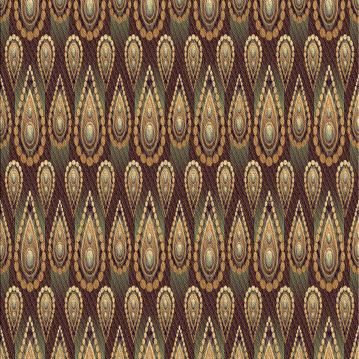 Patterned Cinnamon Brown Rug, pat3231brn