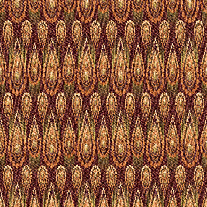 Patterned Orange Rug, pat3231org