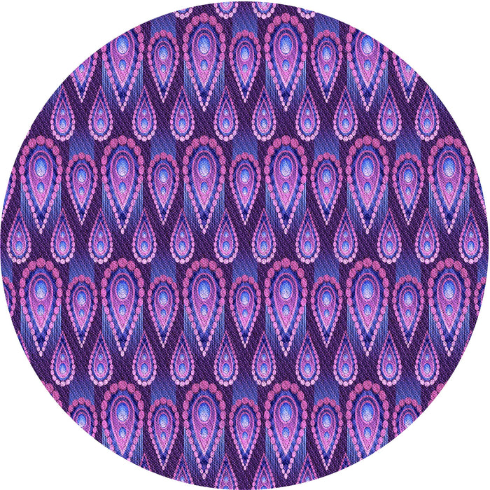 Square Machine Washable Transitional Bright Purple Rug in a Living Room, wshpat3231pur