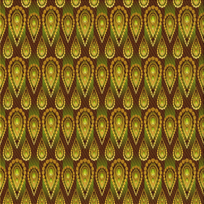 Round Machine Washable Transitional Red Brown Rug, wshpat3231yw