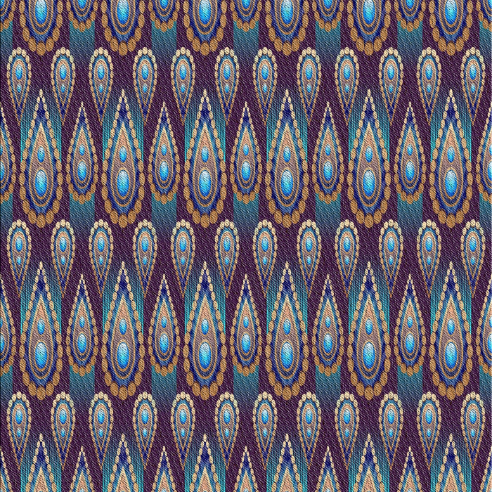 Patterned Dark Purple Modern Rug, pat3231