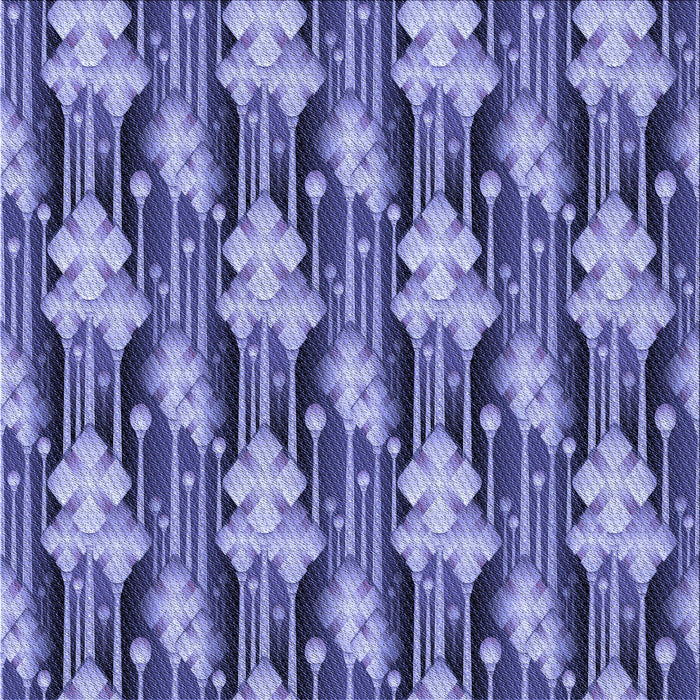 Round Machine Washable Transitional Purple Mimosa Purple Rug, wshpat3232blu