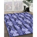 Machine Washable Transitional Purple Mimosa Purple Rug in a Family Room, wshpat3232blu