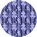 Square Machine Washable Transitional Purple Mimosa Purple Rug in a Living Room, wshpat3232blu