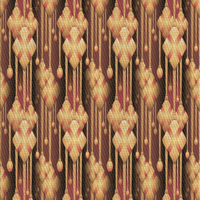 Machine Washable Transitional Red Brown Rug, wshpat3232brn