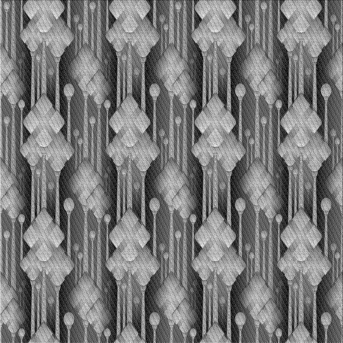 Round Machine Washable Transitional Dark Gray Rug, wshpat3232gry