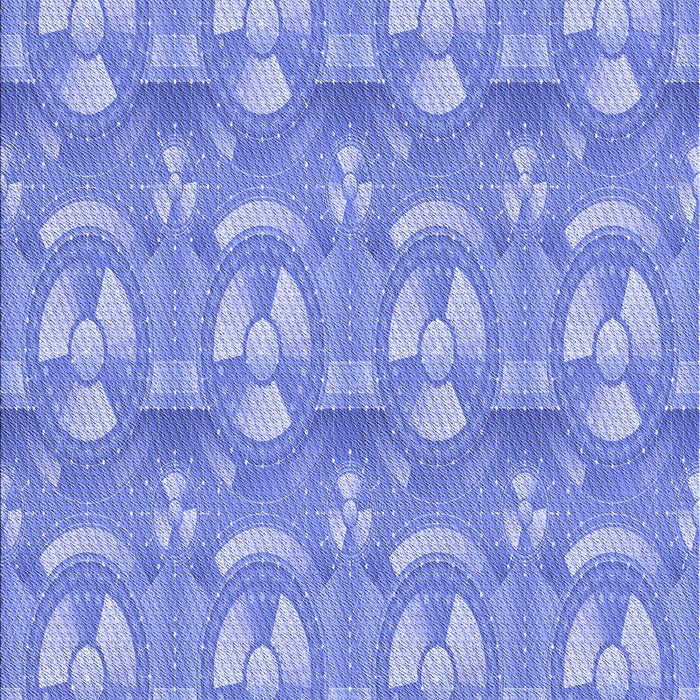 Patterned Sky Blue Rug, pat3233blu