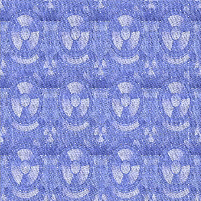 Round Patterned Sky Blue Rug, pat3233blu