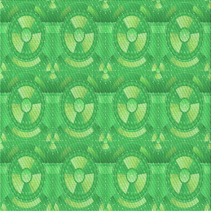 Round Machine Washable Transitional Neon Green Rug, wshpat3233grn