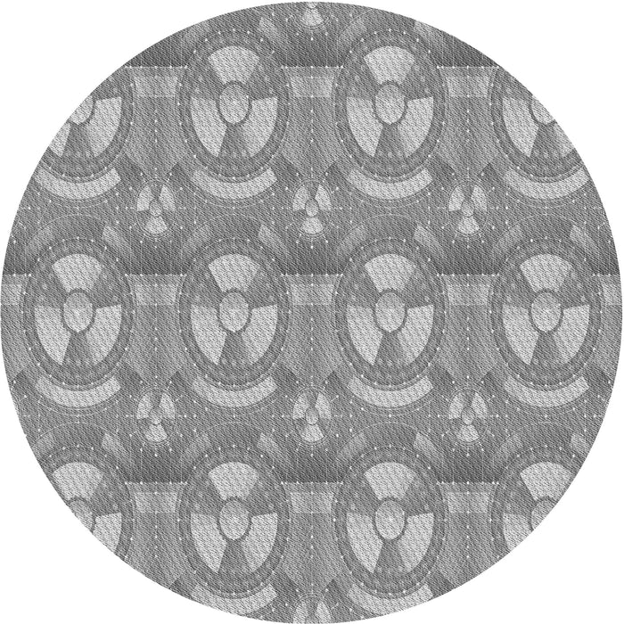 Square Patterned Cloud Gray Rug, pat3233gry