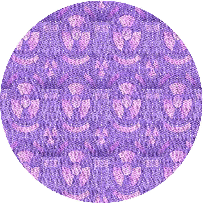 Square Patterned Violet Purple Rug, pat3233pur