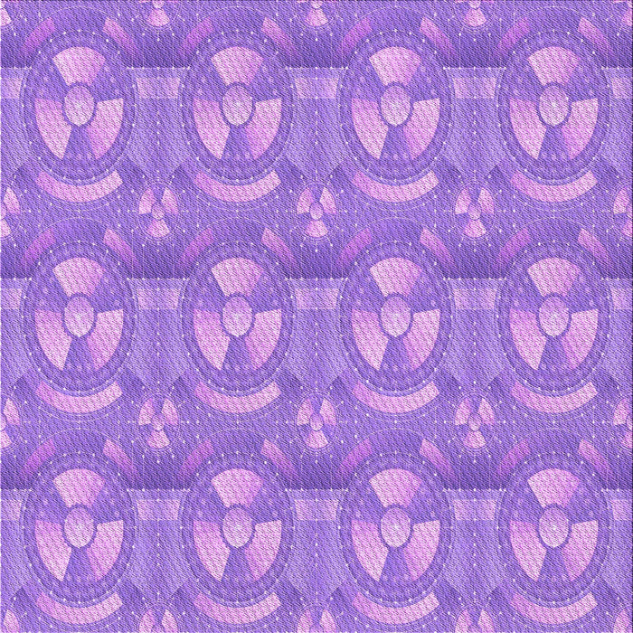 Round Patterned Violet Purple Rug, pat3233pur