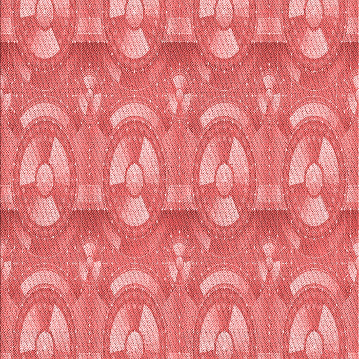 Patterned Ruby Red Rug, pat3233rd