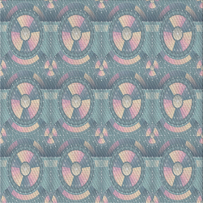 Sideview of Machine Washable Transitional Marble Blue Rug, wshpat3233