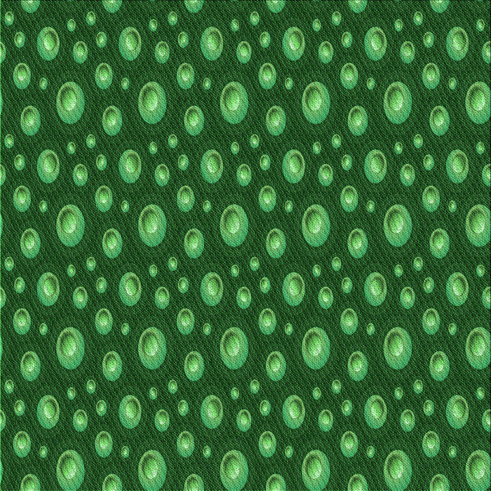 Round Patterned Deep Emerald Green Rug, pat3234grn