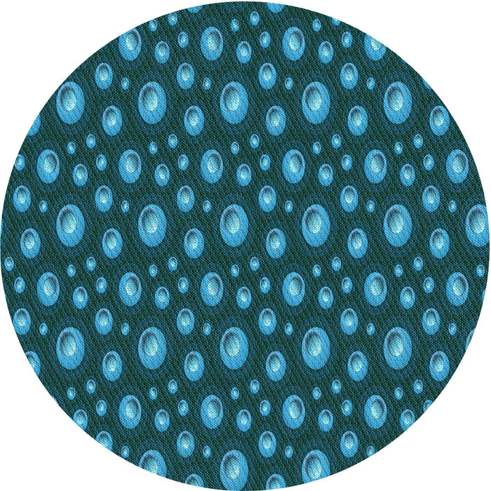 Square Machine Washable Transitional Dark Turquoise Green Rug in a Living Room, wshpat3234lblu