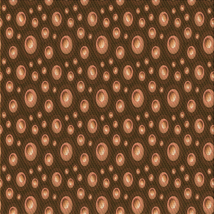 Round Patterned Red Rug, pat3234org