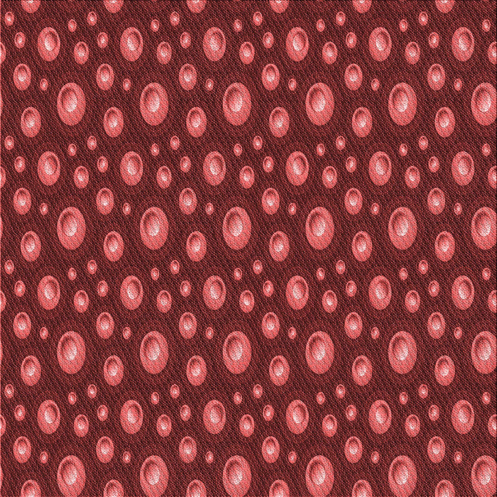 Round Patterned Red Rug, pat3234rd