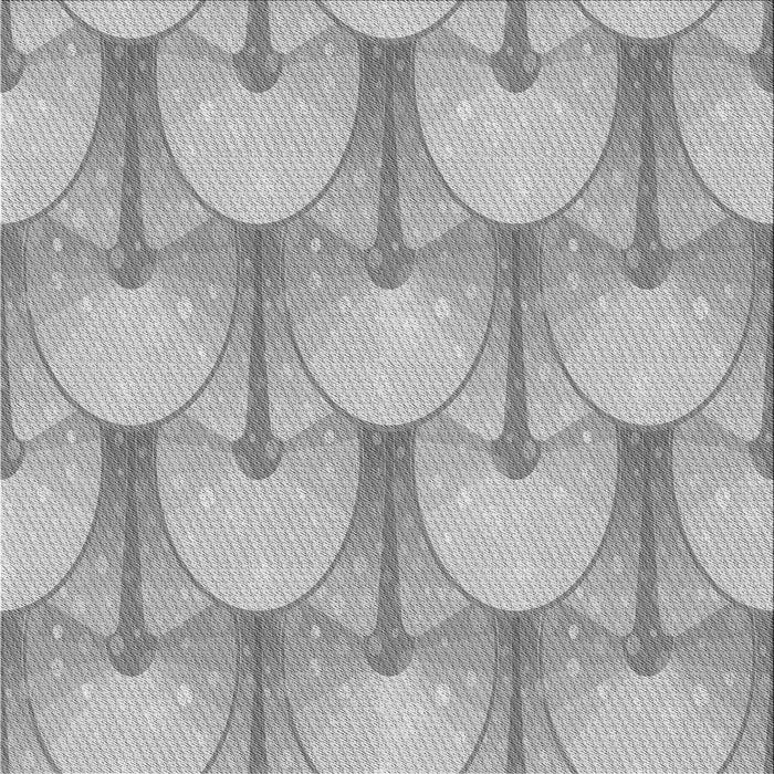 Round Patterned Platinum Silver Gray Rug, pat3235gry