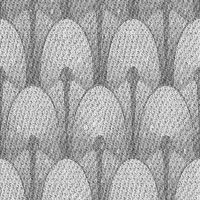 Patterned Platinum Silver Gray Rug, pat3235gry