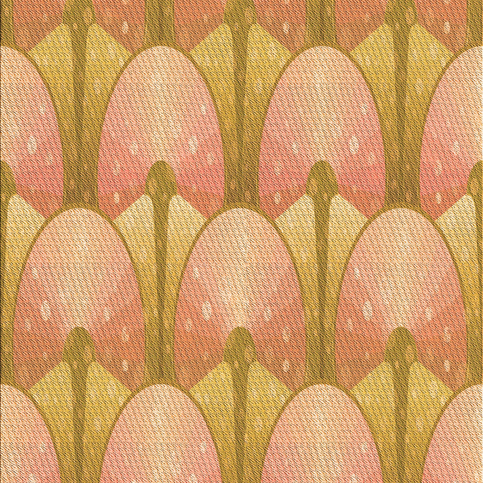 Patterned Yellow Orange Rug, pat3235org