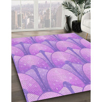 Patterned Purple Rug, pat3235pur