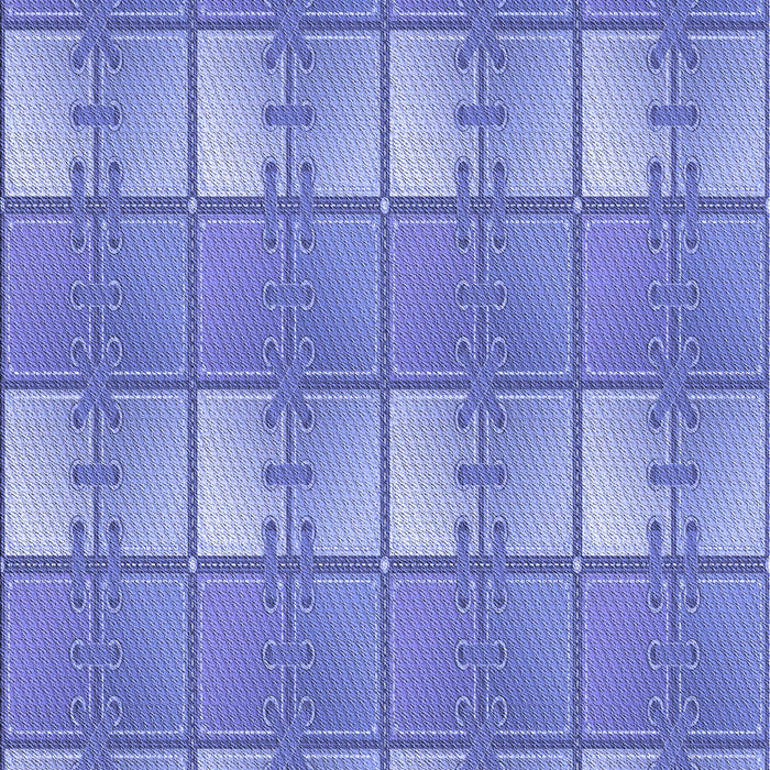 Patterned Denim Blue Rug, pat3236blu