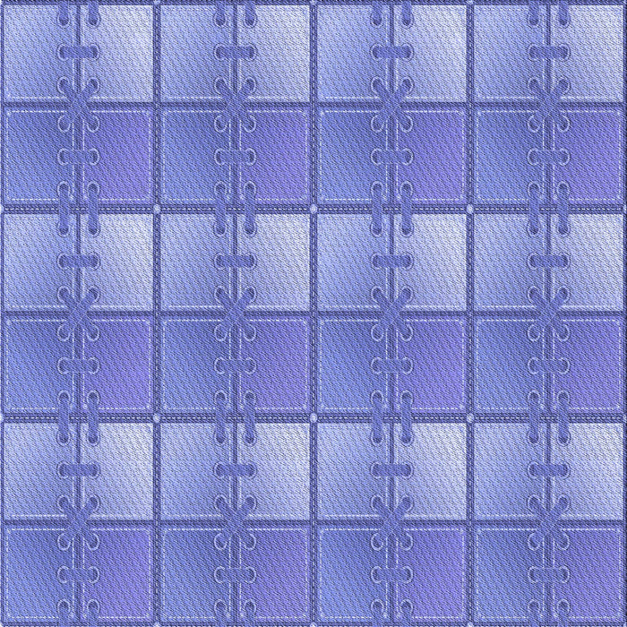 Round Patterned Denim Blue Rug, pat3236blu