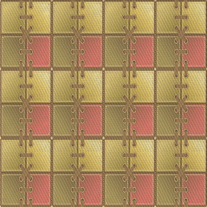 Round Patterned Yellow Rug, pat3236brn