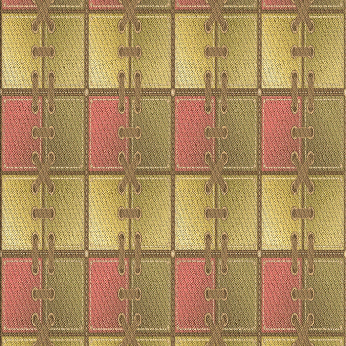 Machine Washable Transitional Yellow Rug, wshpat3236brn