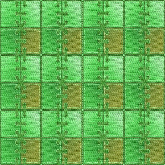 Round Patterned Dark Lime Green Rug, pat3236grn