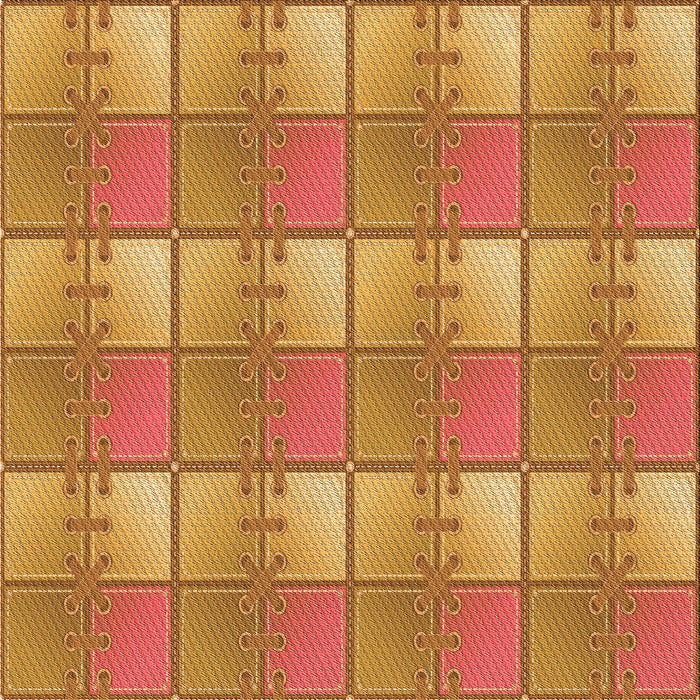 Round Patterned Red Rug, pat3236org