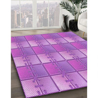 Patterned Violet Purple Rug, pat3236pur