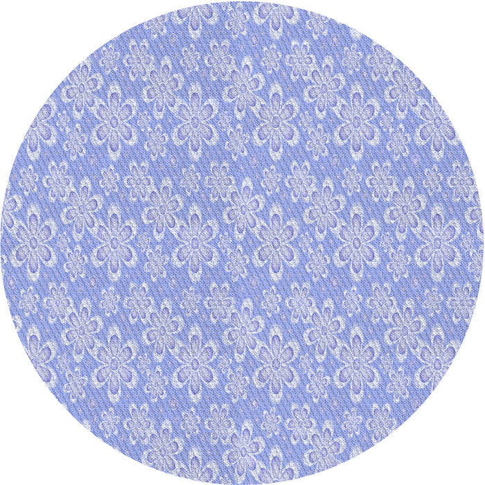 Square Patterned Sky Blue Rug, pat3237blu