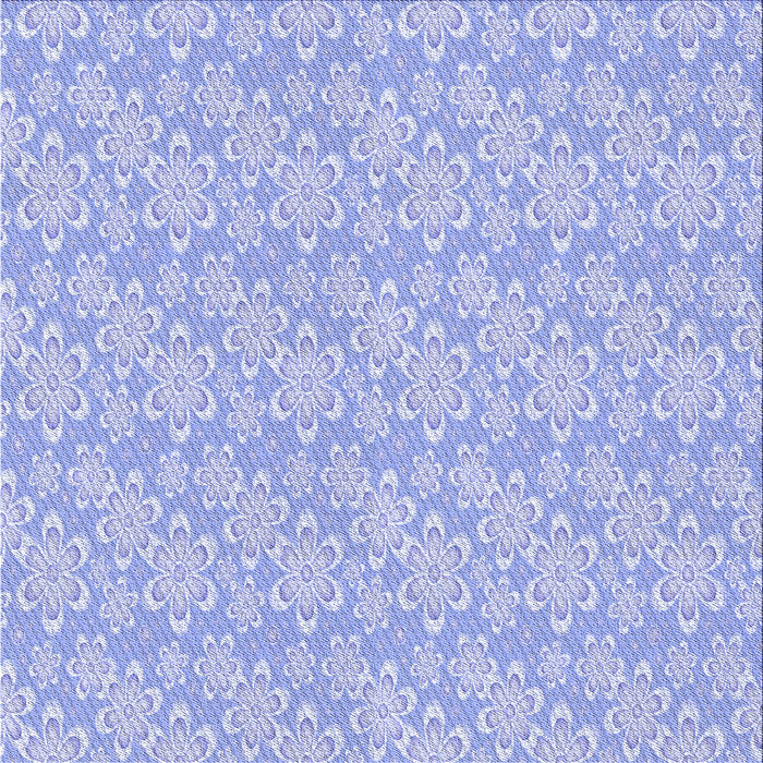 Round Machine Washable Transitional Sky Blue Rug, wshpat3237blu