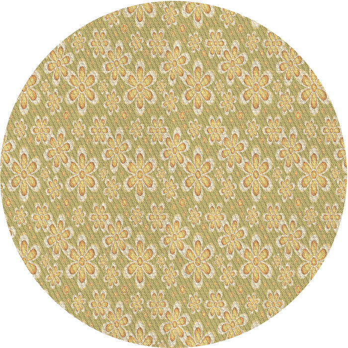 Square Patterned Caramel Brown Rug, pat3237brn