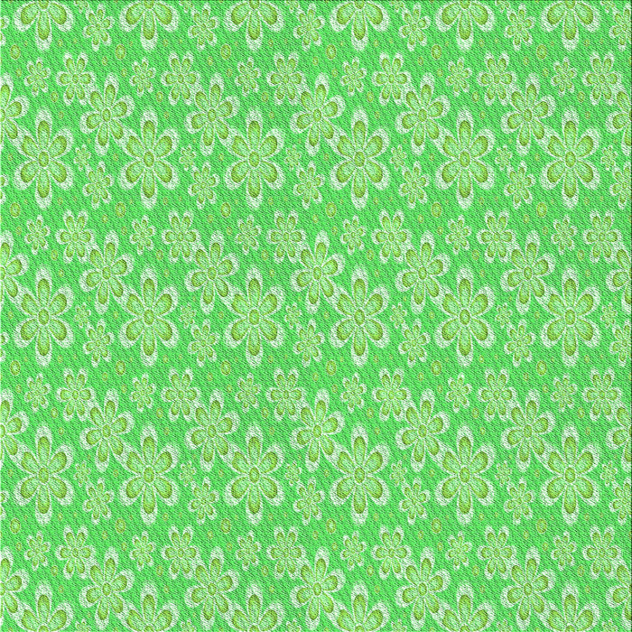 Round Machine Washable Transitional Emerald Green Rug, wshpat3237grn